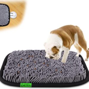 snuffle mat for dogs, 17" x 21" dog snuffle mat interactive feed game for boredom, encourages natural foraging skills and stress relief, easy to fill machine washable