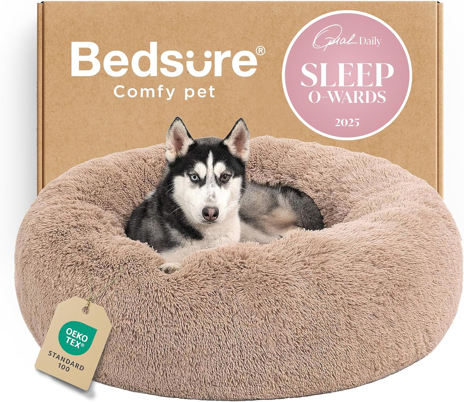 bedsure calming dog beds large sized dog donut washable large pet bed, 36 inches anti slip round fluffy plush faux fur dogs bed, fits up to 80 lbs pets, bedsure calming dog beds large sized dog donut washable large pet bed, 36 inches anti slip round fluffy plush faux fur dogs bed, fits up to 80 lbs pets,