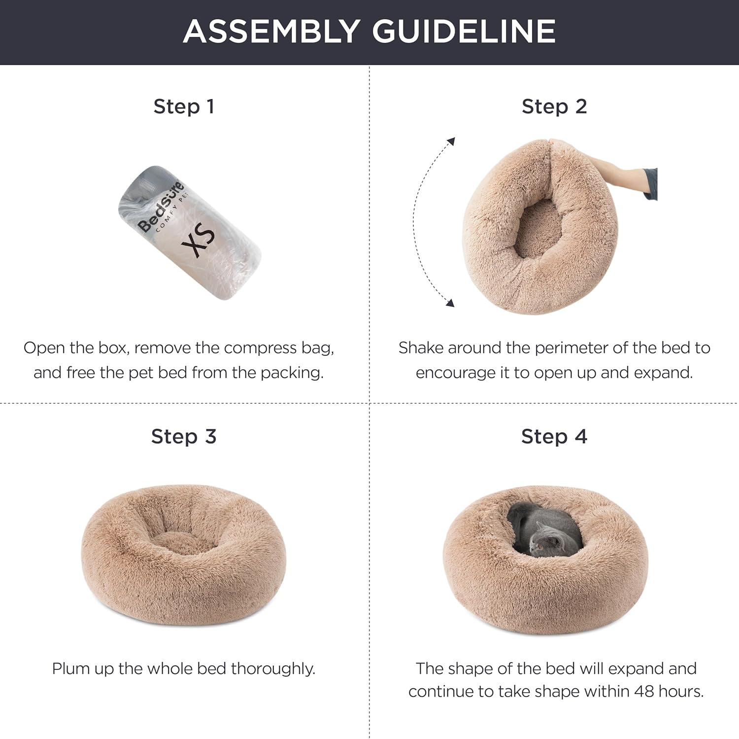 bedsure calming dog beds large sized dog donut washable large pet bed, 36 inches anti slip round fluffy plush faux fur dogs bed, fits up to 80 lbs pets, bedsure calming dog beds large sized dog donut washable large pet bed, 36 inches anti slip round fluffy plush faux fur dogs bed, fits up to 80 lbs pets,