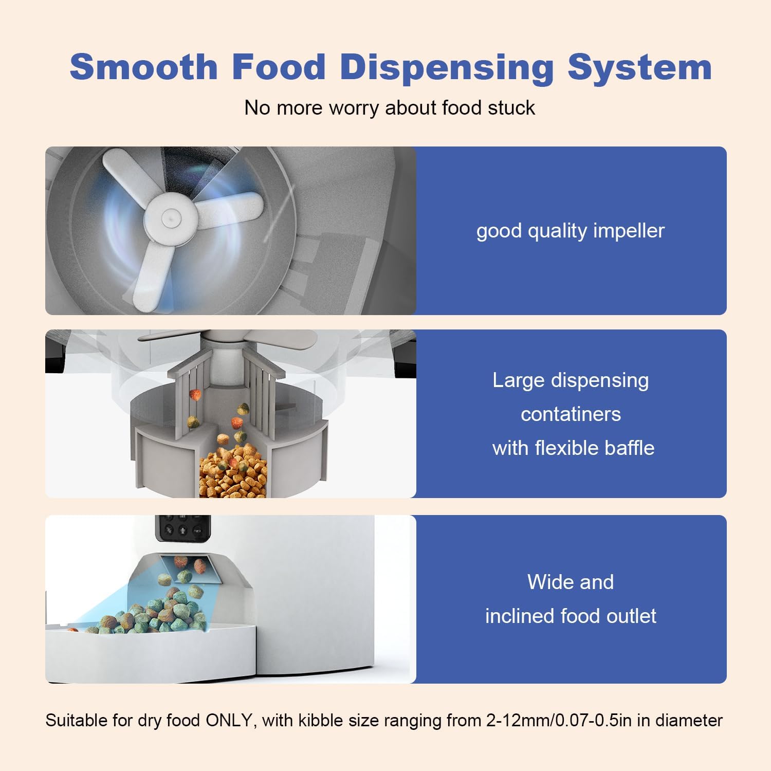 automatic cat feeder, 4l cat food dispenser with 10s voice recorder, pet feeder up to 8 meals per day, timed dog feeder with dry food sealed ring (white, 4l basic) automatic cat feeder, 4l cat food dispenser with 10s voice recorder, pet feeder up to 8 meals per day, timed dog feeder with dry food sealed ring (white, 4l basic)