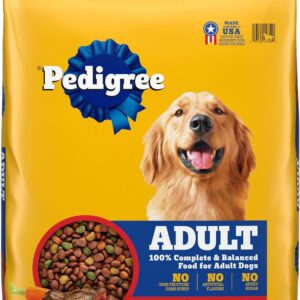 pedigree complete nutrition adult dry dog food, grilled steak & vegetable flavor, 18 lb. bag