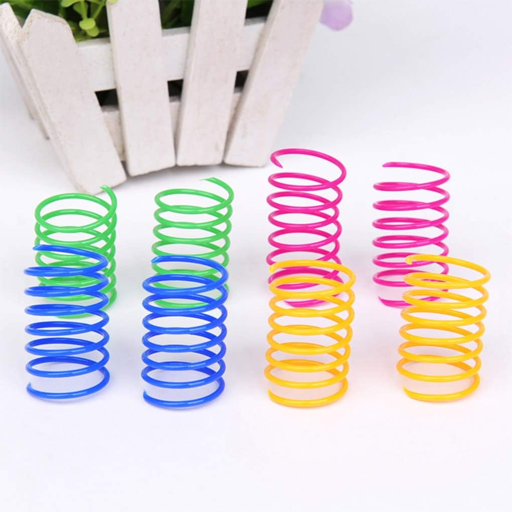 andiker interactive cat spiral creative spring toy to kill time and keep fit, sturdy and heavy plastic for swatting, biting, hunting kitten toys, colorful, 12 pcs andiker interactive cat spiral creative spring toy to kill time and keep fit, sturdy and heavy plastic for swatting, biting, hunting kitten toys, colorful, 12 pcs